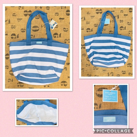 Dolce & Gabbana Handbags - •New Dolce & Gabbana Striped Tote•
